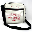 RARE Diesel Messenger Bag White With Red Logo Shoulder Satchel Vintage Y2K Style