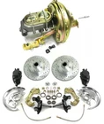Body Disc Brake Conversion Kit Booster Drilled Rotors 9" For 1964-1972 GM A F X