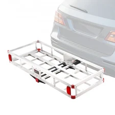 VEVOR 49.4 x 22.4 x 7.1 in Hitch Cargo Carrier,500lbs Loading Capacity Trailer H