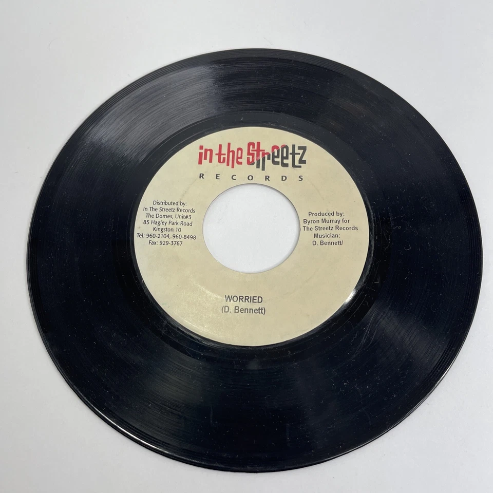 RARE! Beenie Man, Bun A Happy Man (Vinyl Record,45rpm,7",2003) Jamaica Pressing - Image 4 of 4