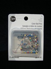 Dritz 79 Color Ball Pins 200 Count 1-1/16" 26mm