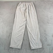 Abercrombie  Fitch Travel Lounge Pants Women Small Beige Ankle Slits Wide Leg