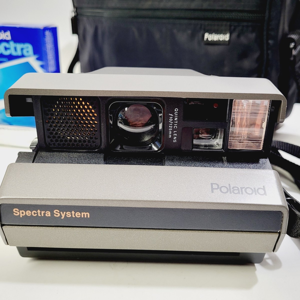Vintage Polaroid Spectra System Instant Film Camera With Quintic