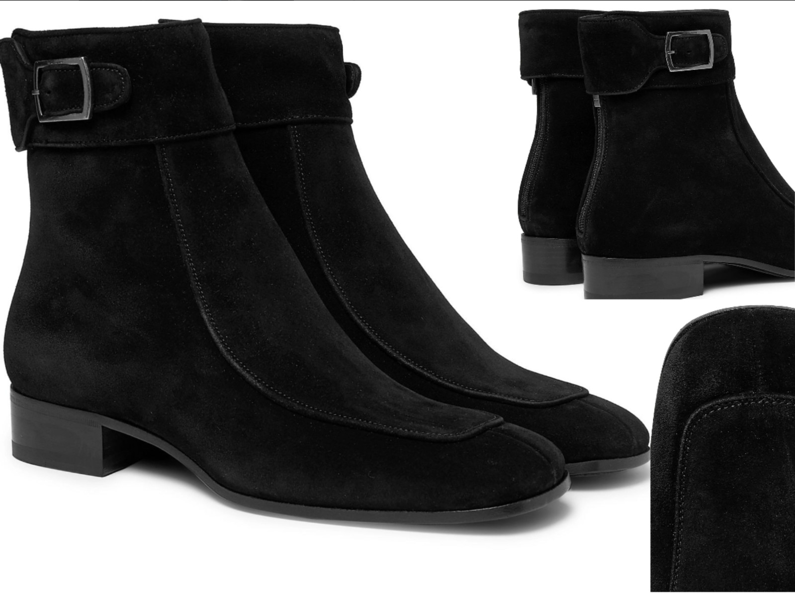 Saint Laurent Miles 30 Suede Ankle Boots Shoes Stiefeletten 41