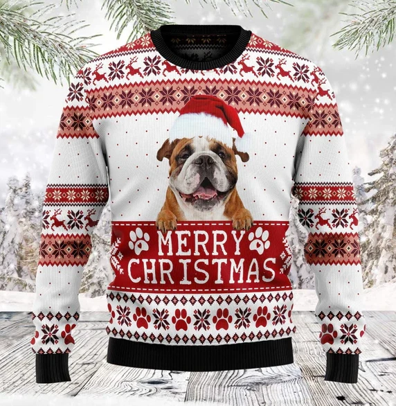 Bulldog hotsell ugly sweater