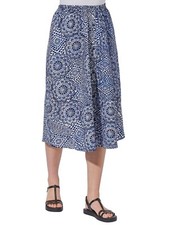 Keleidoscope Pattern Skirt Mid Length 29" Button Through 16,18,20