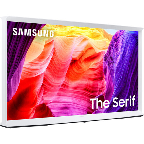 Samsung The Serif QLED TV LS01D 4K Smart 55-Inch in White (2024) QN55LS01DAFXZA - Picture 2 of 5