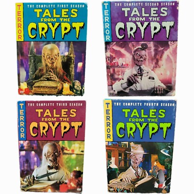 Tales From The Crypt Seasons 1 - 4 DVD Boxed Sets Lot - Horror HBO Series 