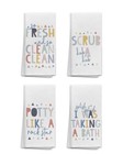 Funny Colorful Kids Bath Bathroom Towels Set of 4Rainbow Colored So Fresh and.