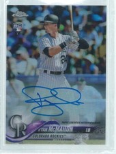 RYAN MCMAHON 2018 TOPPS CHROME ON CARD AUTO REFRACTOR ROOKIE RC #D 428/499