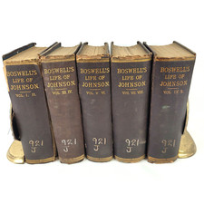 1859-1866 James Boswell's Life of Samuel Johnson Vol. 1-10 Ex Library Engravings