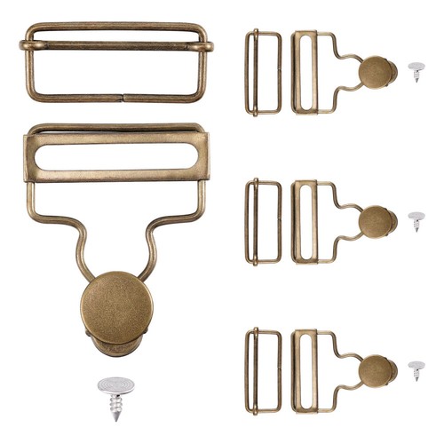 4 Sets hooks for overalls Overall Buckles Replacement Metal Metal Suspender - Afbeelding 1 van 12