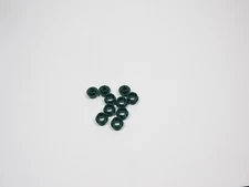 LEGO Lot of 10 Dark Green Round 1x1 Plates w/ Open Center H3