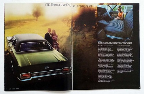 1970 FORD LTD Brougham XL Convertible GALAXIE CUSTOM 500 / Dealer SALE BROCHURE - Picture 5 of 9