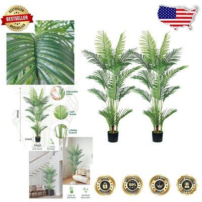 Stylish 4.5FT Areca Palm Plants with Adjustable Branches - Indoor/Outdoor Use