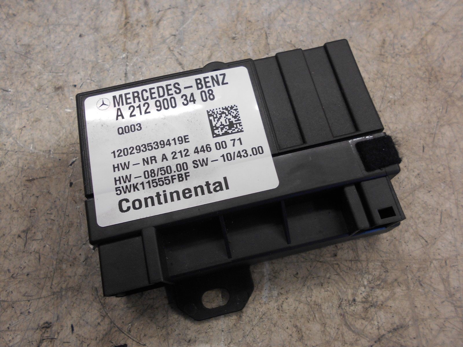 MERCEDES C CLASS W204 FUEL PUMP CONTROL MODULE ECU 0814 eBay