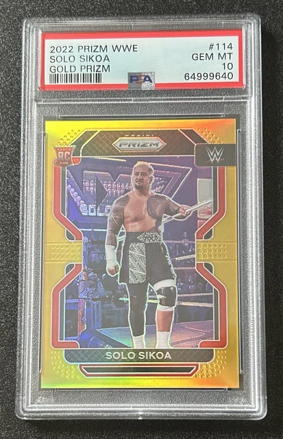 Solo Sikoa 2022 WWE Panini Prizm Gold /10 Rookie RC PSA 10 TRIBAL CHIEF