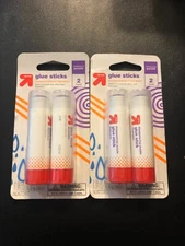 Up&Up Giant Glue Stick Disappearing Purple Lot OF 2, Total Of 4