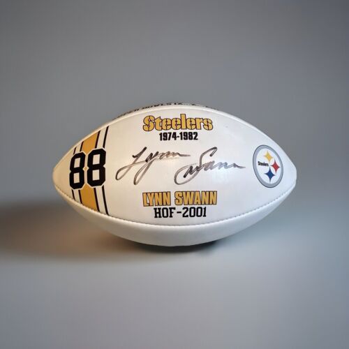 Lynn Swann Steelers Signed 4 Time Super Bowl Champion Football JSA 🔥