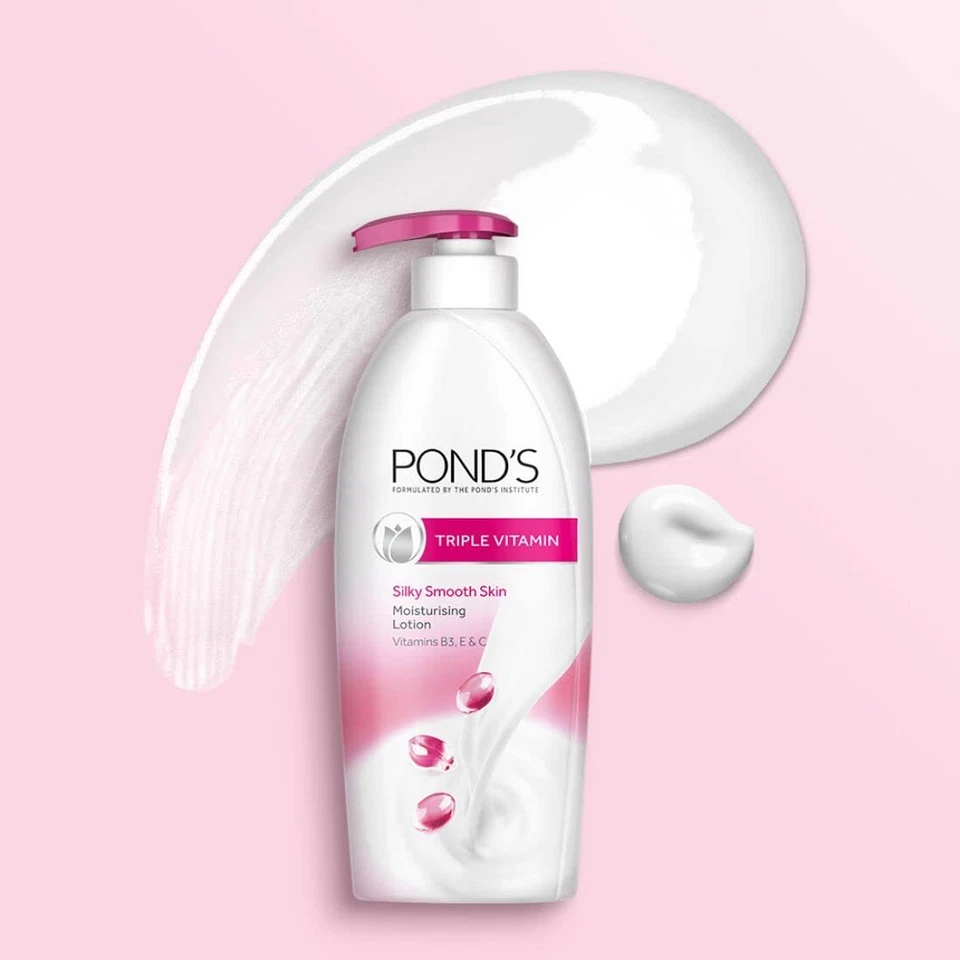 Loción corporal hidratante triple vitamina para piel suave sedosa unisex POND'S 600 ml Foto 3 de 4