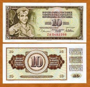 Yugoslavia, 10 Dinara, 1978, P-87, ZA-Prefix UNC REPLACEMENT