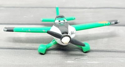 Disney Pixar Planes Zed Diecast Plane 00 Mattel Green White Black