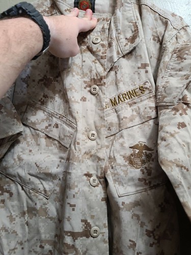 U.S.M.C DESERT MARPAT DIGITAL-CAMO JACKET Sz MEDIUM REG AMERICAN APPAREL #1 - Picture 2 of 6