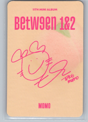 TWICE- MOMO BETWEEN 1&2 OFFICIAL ALBUM MESSAGE PHOTOCARD (US SELLER) - Picture 2 of 2