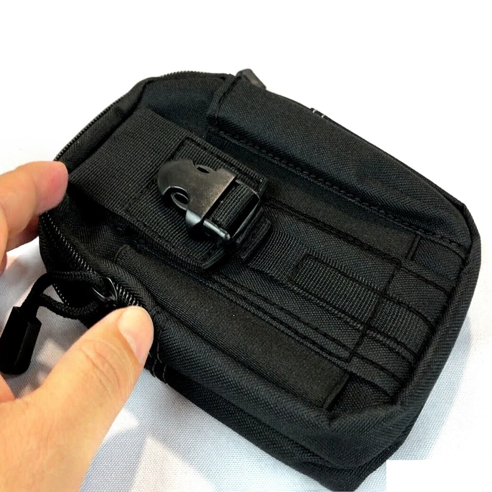 Bolso Cinturón Táctico Camping Militar Molle Pequeña Bolsa Cartera Bum Hip PackCo - Imagen 2 de 4