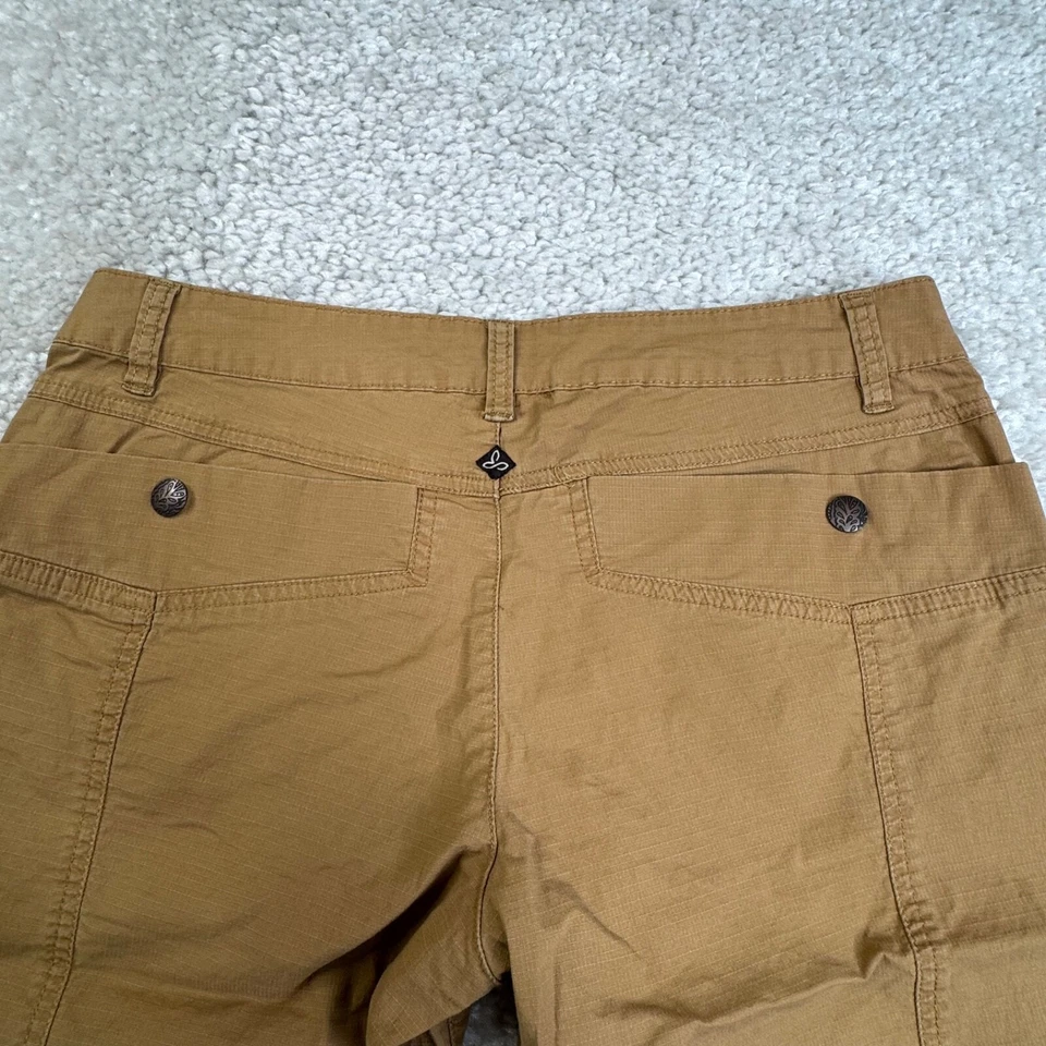 Bermuda feminina Prana Larissa Knicker cáqui deserto marrom 6 - Imagem 4 de 4
