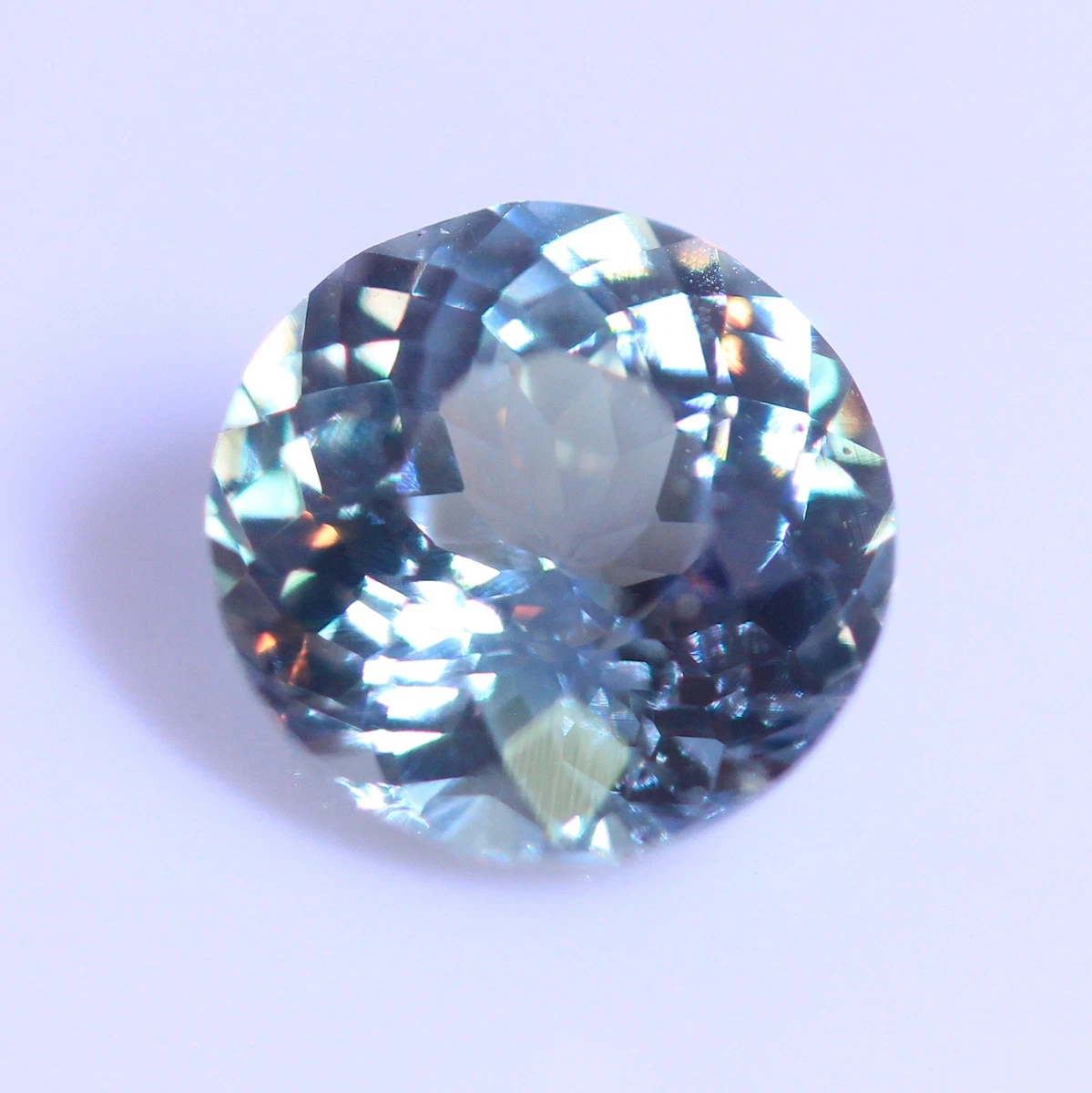 Color Change Sapphire Red Blue Green Lab Created 8 mm Faceted