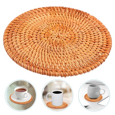 Teapot Tableware Insulation Mat Wooden Drink Coasters Hyacinth Placemat