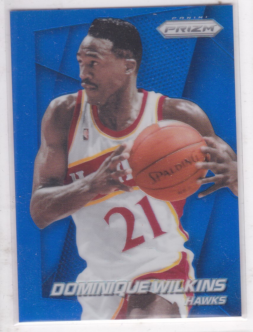 2014-15 Panini Prizm #170 Dominique Wilkins Blue Prizm 6/99 Atlanta Hawks