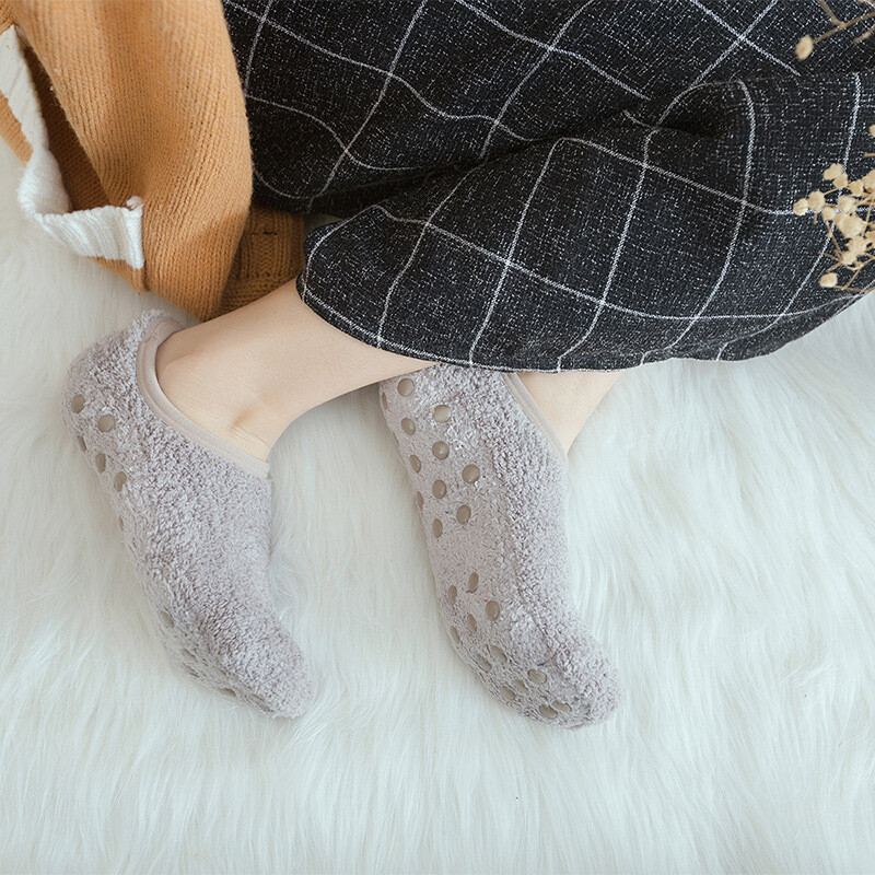 APL Pantofole in Pile Antiscivolo per Letto Calze Invernali Calde Ispessete per 