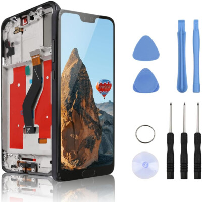 Huawei P20 Display Original  Rahmen Glas Displayeinheit Schwarz LCD OLED