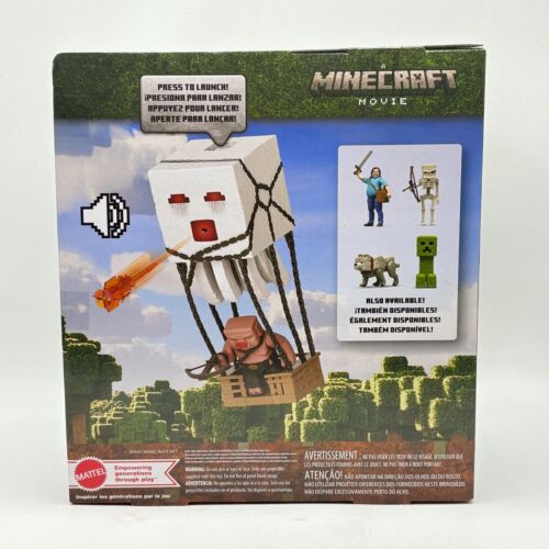 A Minecraft Movie Action Figure Set Blast Attack Ghast Lights, Sounds, Launcher - Picture 4 of 5