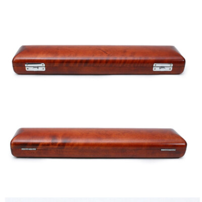 1pc high quality 17 Hole Flute Case Hard Wood Flute Box Durable Redwood Color