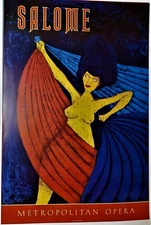 RUFINO TAMAYO Vintage Metropolitan Opera Lithograph Poster 1984 SALOME Signed
