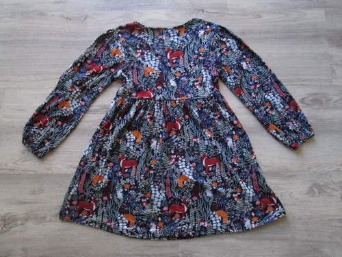 ❤ PICAPINO girls woodland animals dress 5 5T long sleeves - Picture 16 of 24