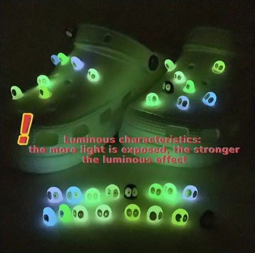 LUMINOUS GLOW DARK Croc Charms MIX MATCH DISCOUNT ALL OUR SHOP 10000+CHARMS+FREE - Picture 4 of 7