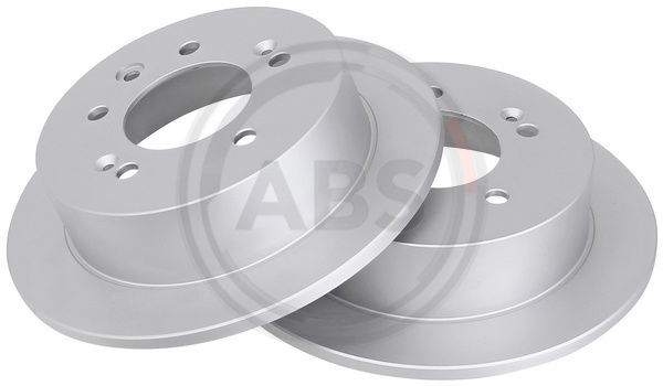 2X A.B.S. 18280 Bremsscheibe Hinten FüR Hyundai-image