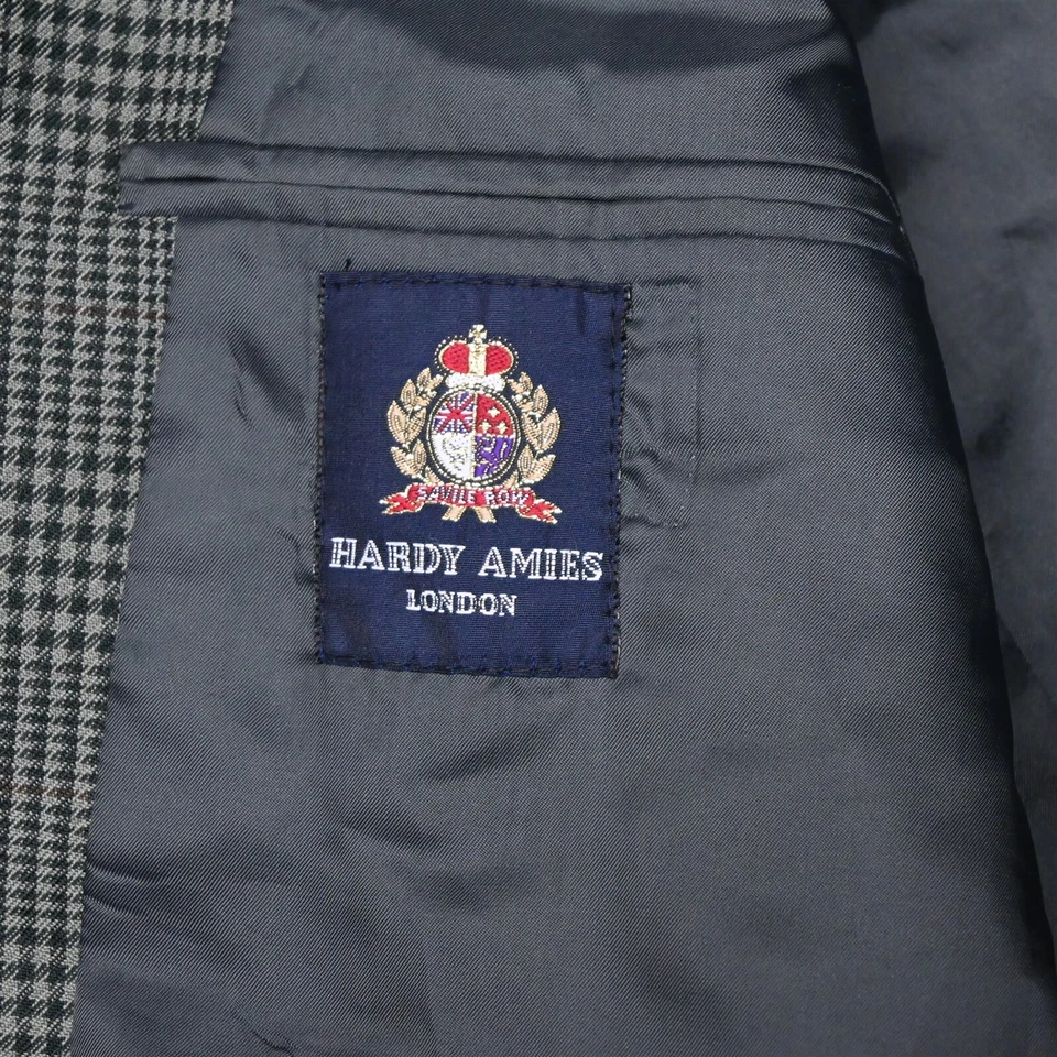 Hardy Amies 48L Verde Big Glenn Cuadros Lana Hombres Chaqueta Deportiva Pantalones Traje Foto 4 de 4