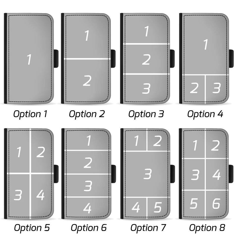 Personalised PU Leather Phone Case Custom Photo Cover For Samsung A8 J4 J6 S9 - Image 2 of 4