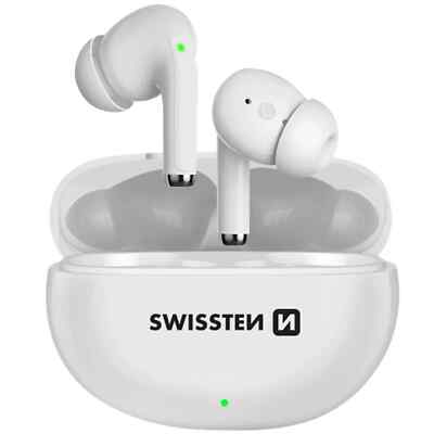 Swissten Wireless Kopfhörer Touch Button Autonomy 15H proTUNE - Weiß