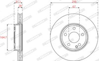 Ferodo 2X Bremsscheibe Vorne Ø295 Mm BelüFtet FüR Mercedes-Benz B-Klasse W246