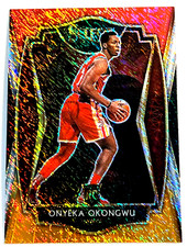 2020-21 Panini Select Basketball #186 Onyeka Okongwu Premier Level Shimmer RC