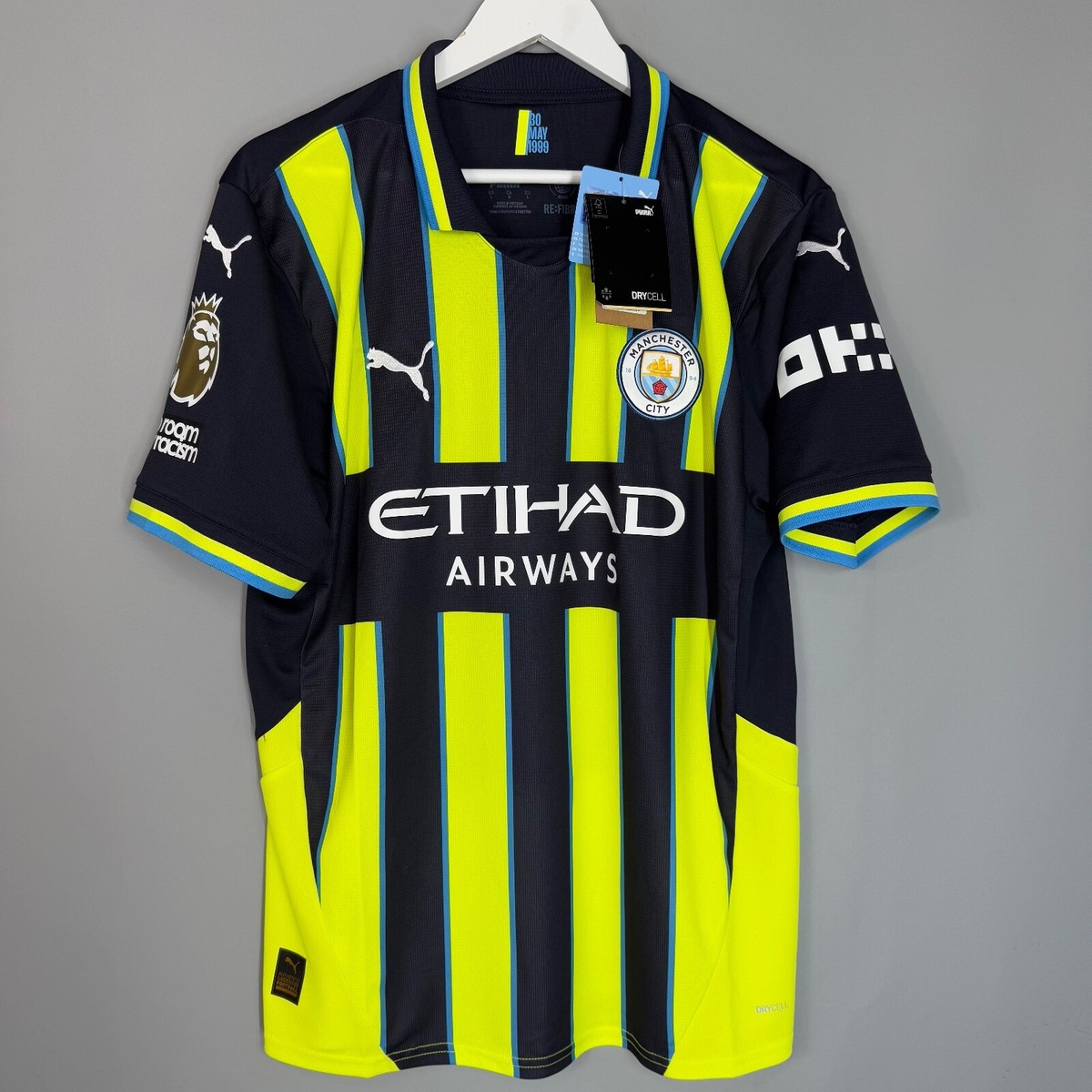 NWT MANCHESTER CITY 2024 2025 AWAY FOOTBALL SHIRT JERSEY EPL #9