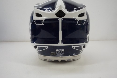 Casco Troy Lee Designs SE4 Poliacrilita Facotry Blanco Azul Rojo Juvenil Mediano AE - Imagen 6 de 13