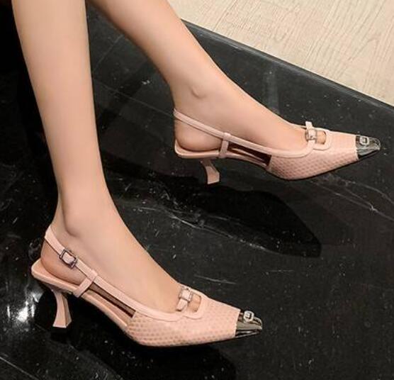 Fashion Women's Pointy Toe Buckle Strap Slingback Bowknot Leather Party Shoes