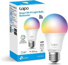 Tapo Ampoule Connectée WiFi Ampoule Led E27 Multicolore 2500K-6500K Alexa Google